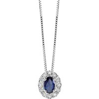 Collana Bliss Donna Regal in Oro bianco Zaffiro 0.95 Ct 20074152 - 20074152